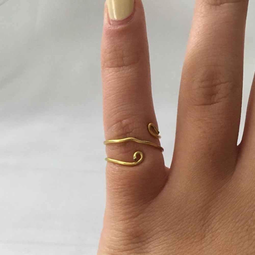 Gold and silver rings